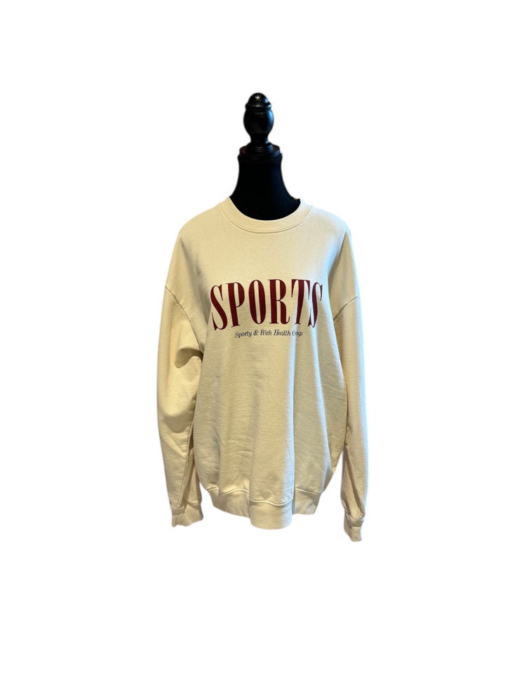 Blanc SPORTY & RICH Sweatshirt, Grand
