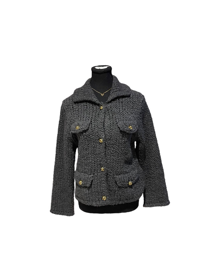 Gris Fonce MASSIMO DUTTI Tricots, Moyen