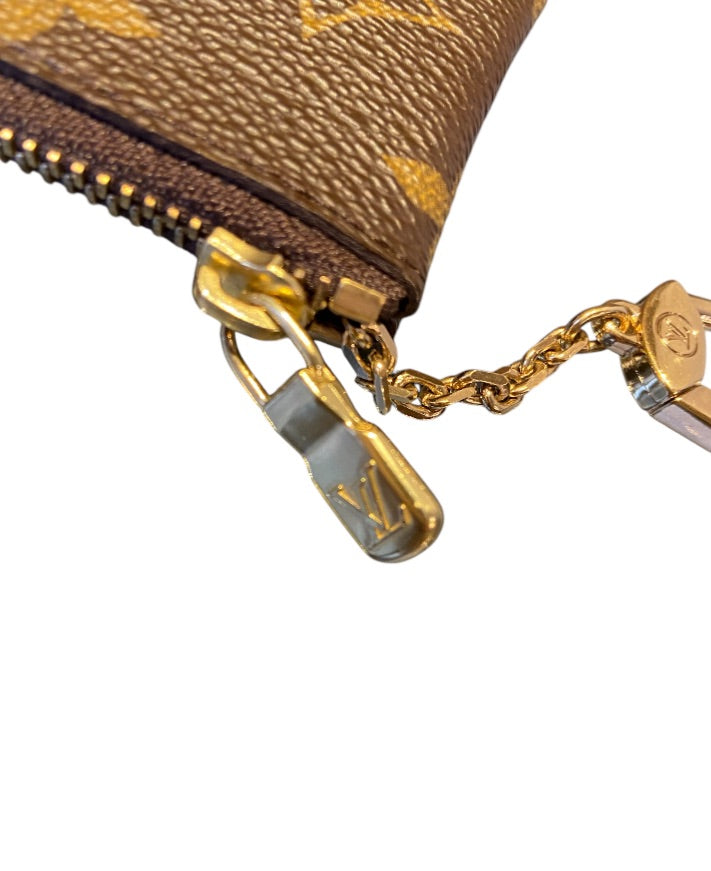 Portefeuilles LOUIS VUITTON Brun et Beige, POCHETTE CLÉS