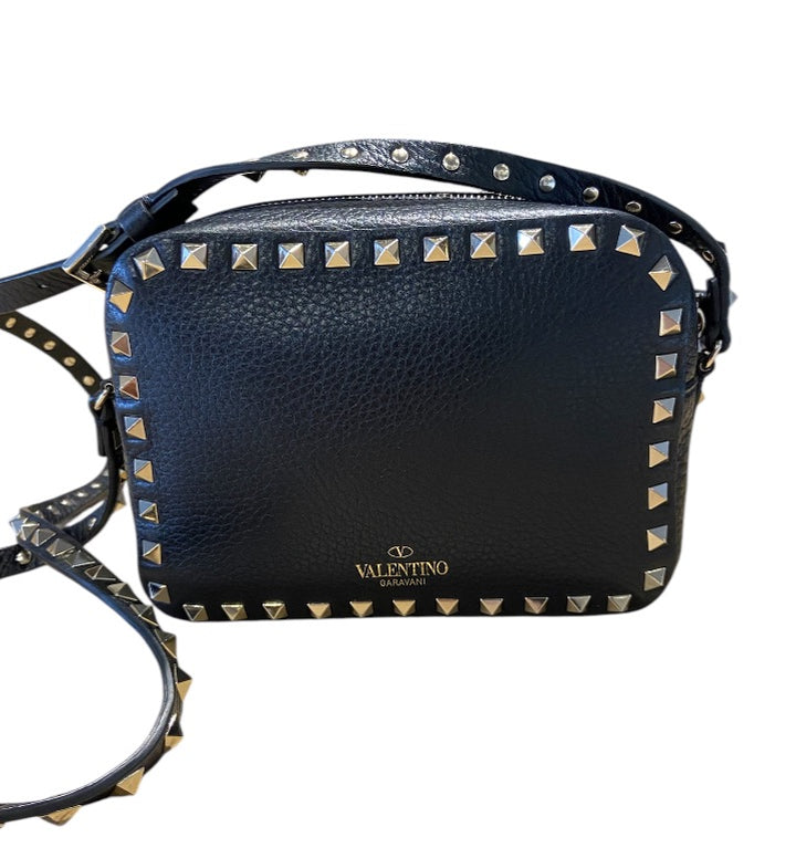 Noir et Argent VALENTINO Sacs, ROCKSTUD CAMERA BAG