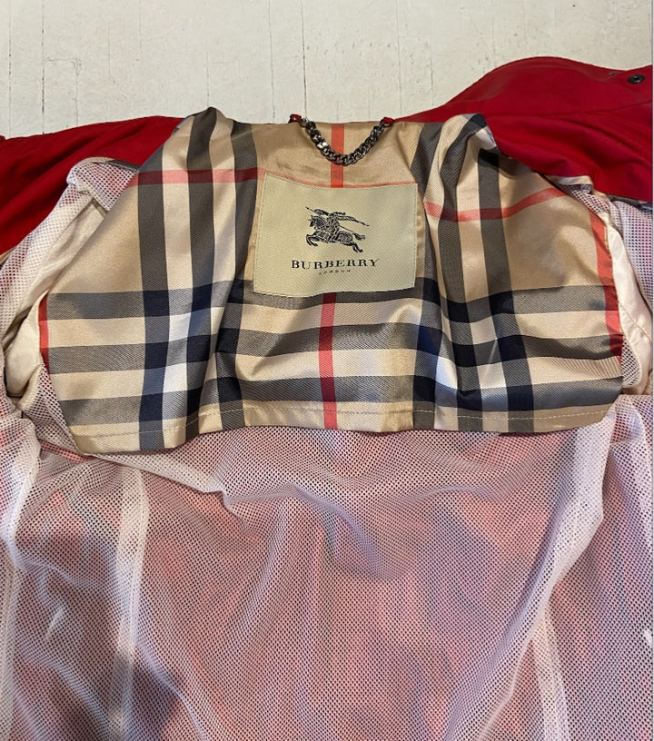 Rouge BURBERRY jackets, Petit