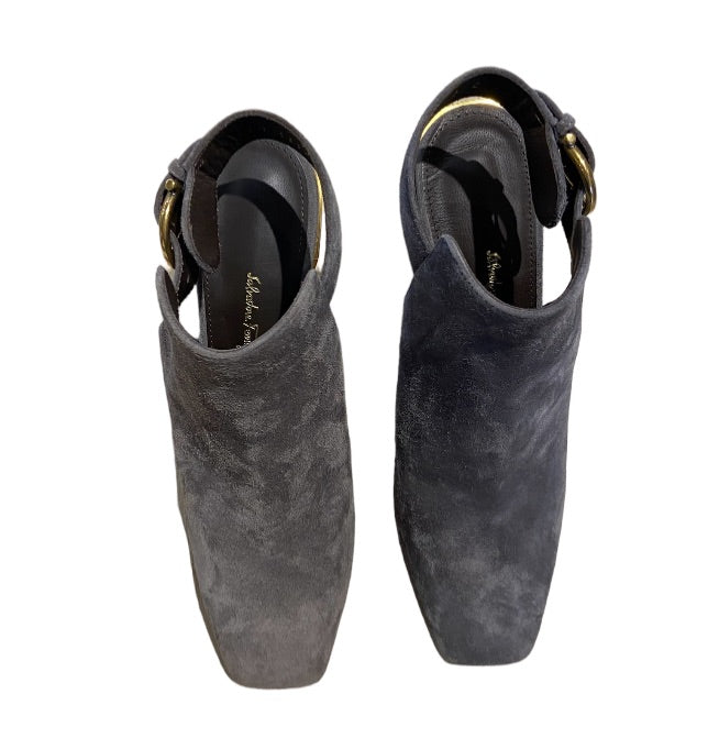 Brun et Or SALVATORE FERRAGAMO Chaussures, 7