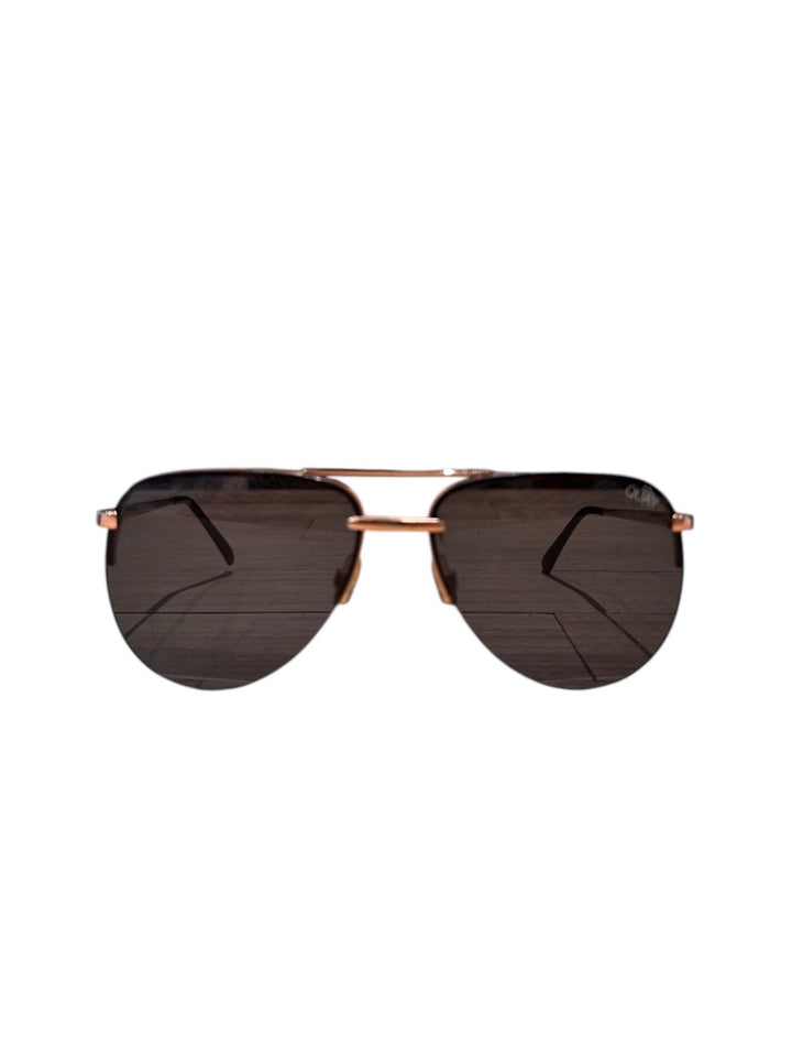 Noir et Or QUAY AUSTRALIA Lunettes de Soleil